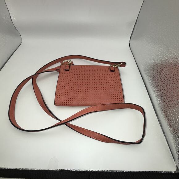 Accessorize 790125 Purse - 6” x 4”, 40” Strap Salmon Colored - Picture 2 of 8